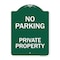 Signmission No Parking Private Property Heavy-Gauge Aluminum Architectural Sign, 24" x 18", GW-1824-9957 A-DES-GW-1824-9957 - alternate 1
